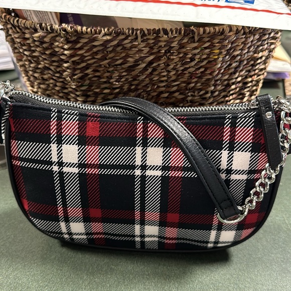 Women’s Suede Christmas Plaid (Tartan) Small Handbag in Perfect New Condition - Picture 3 of 13